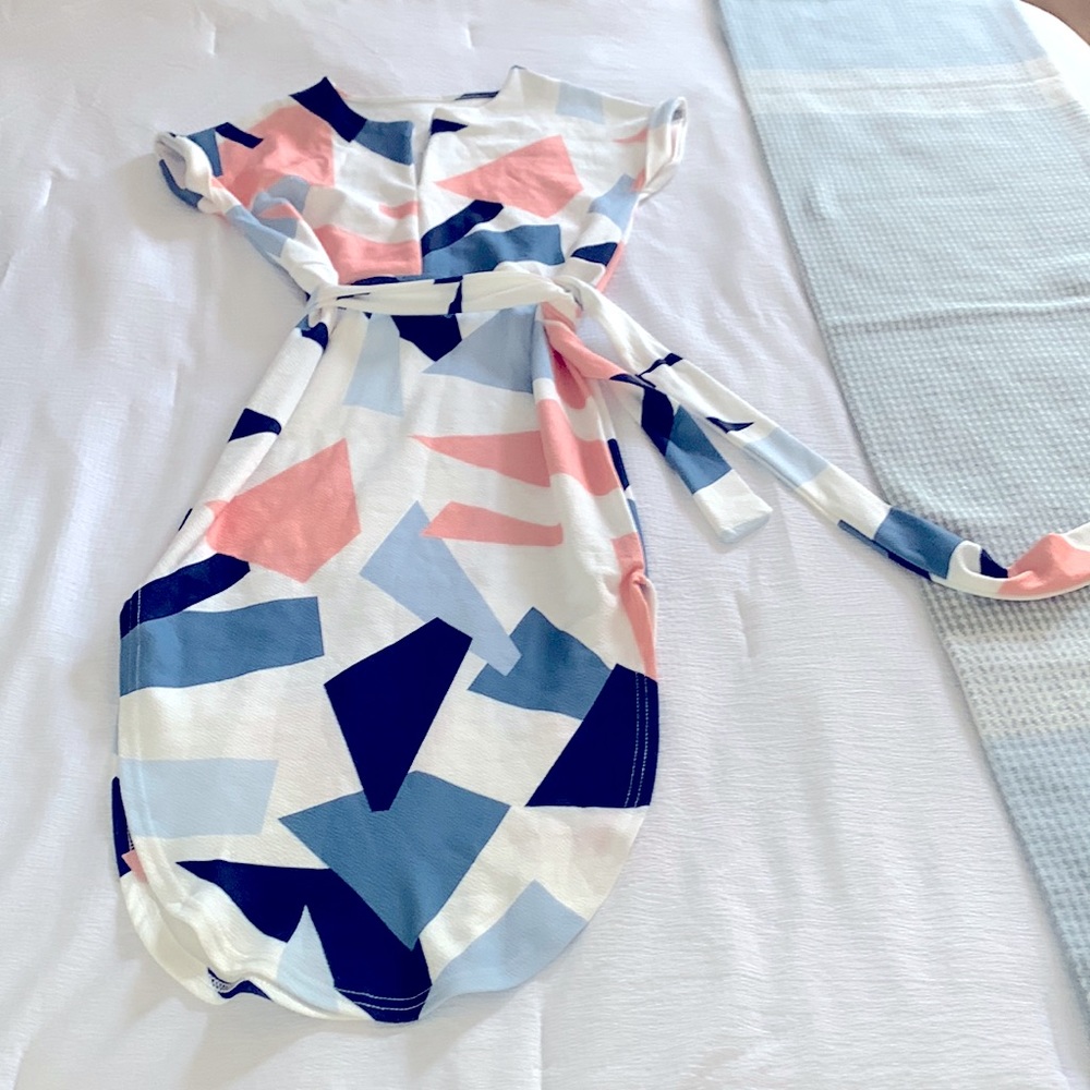 Geometric print dress